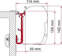 Fiamma F45 Adapter Für Kit Caravan