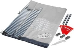 Isabella Flex Windschutz, 460x140cm, Grau -Campingausrüstung Geschäft 24977 3