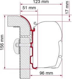 Fiamma F45 Adapter Für Bürstner