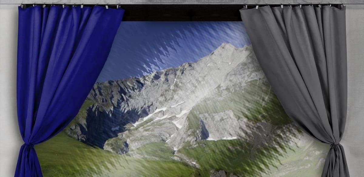 Thule Gardinen-Set Für Safari Residence G2/G3, Panorama, Grau 2 Thule Gardinen-Set Für Safari Residence G2/G3, Panorama, Grau – Bild 2