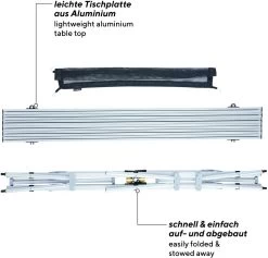 Uquip Variety Falttisch, Silber -Campingausrüstung Geschäft 3119 3