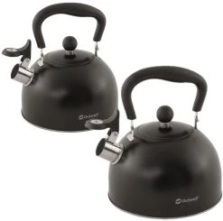 Outwell Tea Break Lux Flötenkessel, Schwarz