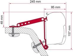 Fiamma F45 Adapter Für Kit Wall