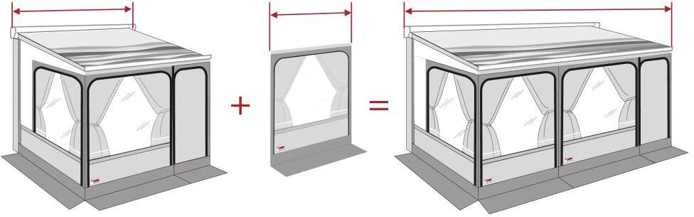 Fiamma Privacy Room CS Light XL Frontwand-Erweiterung 1 Fiamma Privacy Room CS Light XL Frontwand-Erweiterung