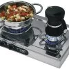 Can Aufbau-Gaskochfeld, 2-flammig, Edelstahl