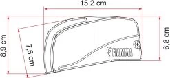 Fiamma F40 Van 270 Markise Schwarz, 270cm, Royal Grey -Campingausrüstung Geschäft 45694 5