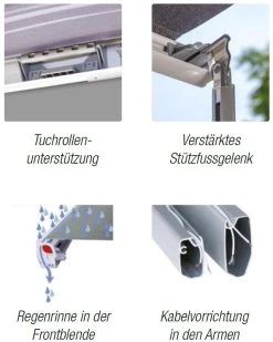 Fiamma F45S Markise Titanium, 300cm, Royal Grey, VW T5/T6 Multivan/Transporter -Campingausrüstung Geschäft 45702 3