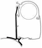 Thule Omnistor 5200/4200 Adapter Für Renault Trafic/Opel Vivaro/Fiat Talento/Nissan NV300