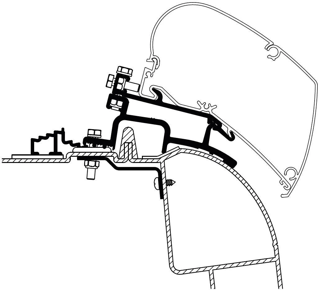 Thule Omnistor 6300 Adapter Für Renault Master / Opel Movano Bj. 1998-2010 1 Thule Omnistor 6300 Adapter Für Renault Master / Opel Movano Bj. 1998-2010