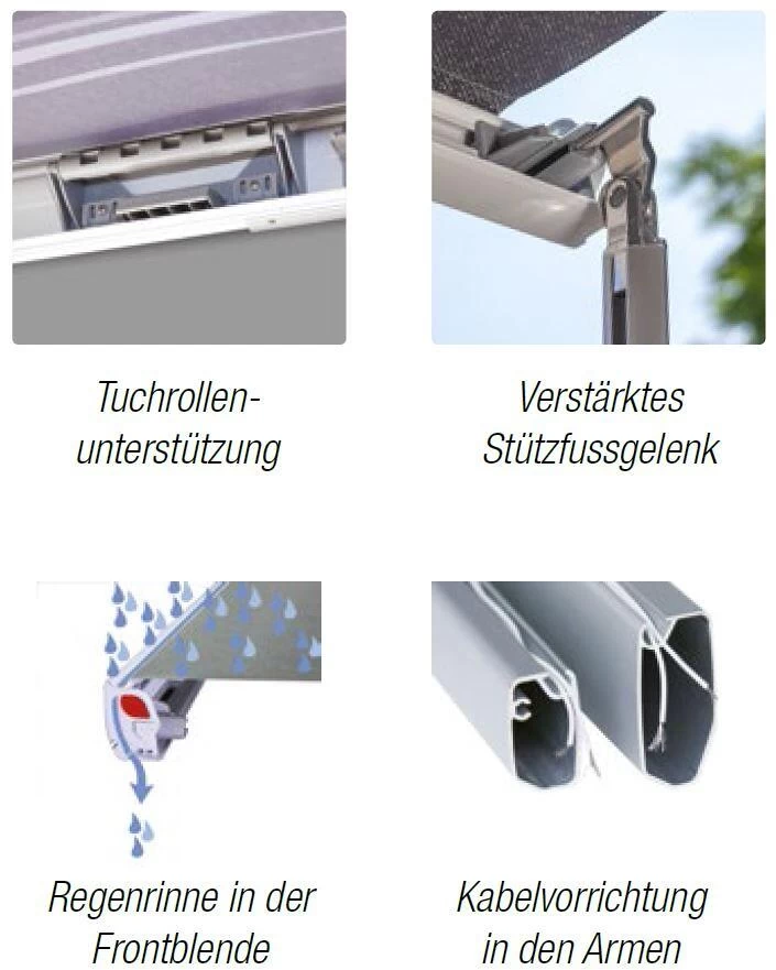 Fiamma F45S Markise Titanium, 260cm, Royal Grey, VW T5/T6 California 4 Fiamma F45S Markise Titanium, 260cm, Royal Grey, VW T5/T6 California – Bild 4