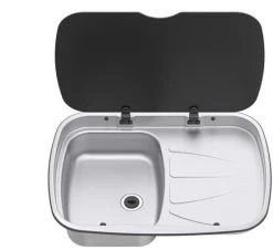 Thetford Argent Sink Edelstahl-Spüle, 9,5l, Links