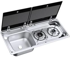 Dometic MO9222L Kocher-Spülenkombination, Becken Links, 30mbar