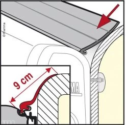 Fiamma Abdichtgummi Rain Guard L, 550cm