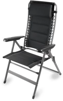 Dometic Lounge Firenze Campingstuhl, 63x85x121cm, Schwarz