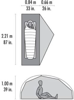 MSR FreeLite 1 Rucksackzelt, 1-Person, 221x84cm -Campingausrüstung Geschäft 5166 9