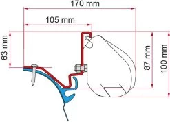 Fiamma F35 Adapter Für Westfalia VW T6 Kepler