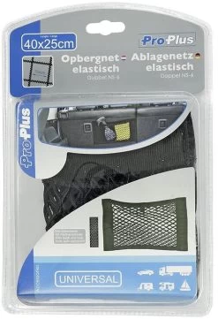 Pro Plus Ablagenetz Elastisch Doppel, 40x25cm -Campingausrüstung Geschäft 53166 0 6