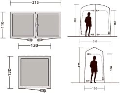 Outwell Seahaven Komfortstation Toilettenzelt 20 Outwell Seahaven Komfortstation Toilettenzelt -Campingausrüstung Geschäft 5368 9