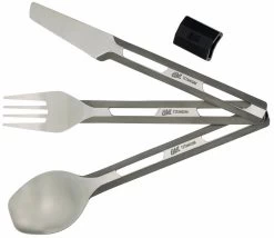 Esbit Titan Besteck-Set, Mit Silikon-Manschette, 3-teilig