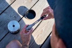 Esbit Titan Besteck-Set, Mit Silikon-Manschette, 3-teilig -Campingausrüstung Geschäft 57743 0 6