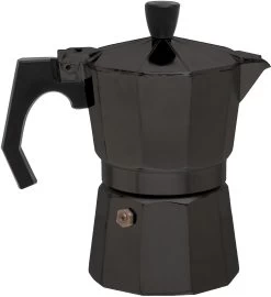 BasicNature Bellanapoli Espresso Maker, Schwarz, Für 9-Tassen
