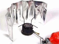 BasicNature Alu Windschutz, Rollbar, 24cm Hoch