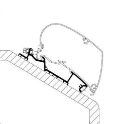 Thule Omnistor 6300 Adapter Für Niesmann Smove 6,9 Roof, 300cm
