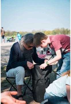 Primus Campfire Hocker, Schwarz, 31x35x35cm -Campingausrüstung Geschäft 60448 3