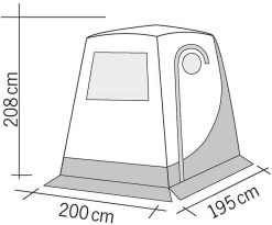 Reimo Upgrade Premium Heckzelt Für VW T5/T6, 200x195cm 9 Reimo Upgrade Premium Heckzelt Für VW T5/T6, 200x195cm -Campingausrüstung Geschäft 60449 0 4