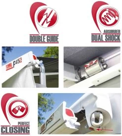 Fiamma F45S Markise Weiß, 260cm, Royal Grey, VW T5/T6 California -Campingausrüstung Geschäft 60635 4