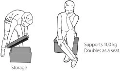 Outwell Cornillon Esstischstuhl-/Aufbewahrungskombination, Grau -Campingausrüstung Geschäft 6164 11