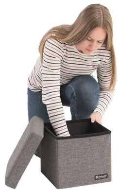 Outwell Cornillon Esstischstuhl-/Aufbewahrungskombination, Grau -Campingausrüstung Geschäft 6164 8