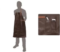 Holiday Travel Grillschürze, Leder, Braun