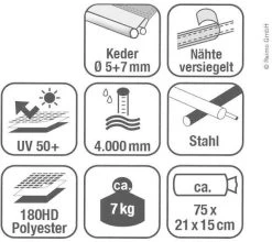Outdoor Revolution Techline Canopy Midline Sonnendach, 280x240cm -Campingausrüstung Geschäft 62219 4