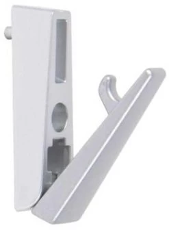 Diverse Garderobenhaken, Silber Matt, Kunstoffbasis