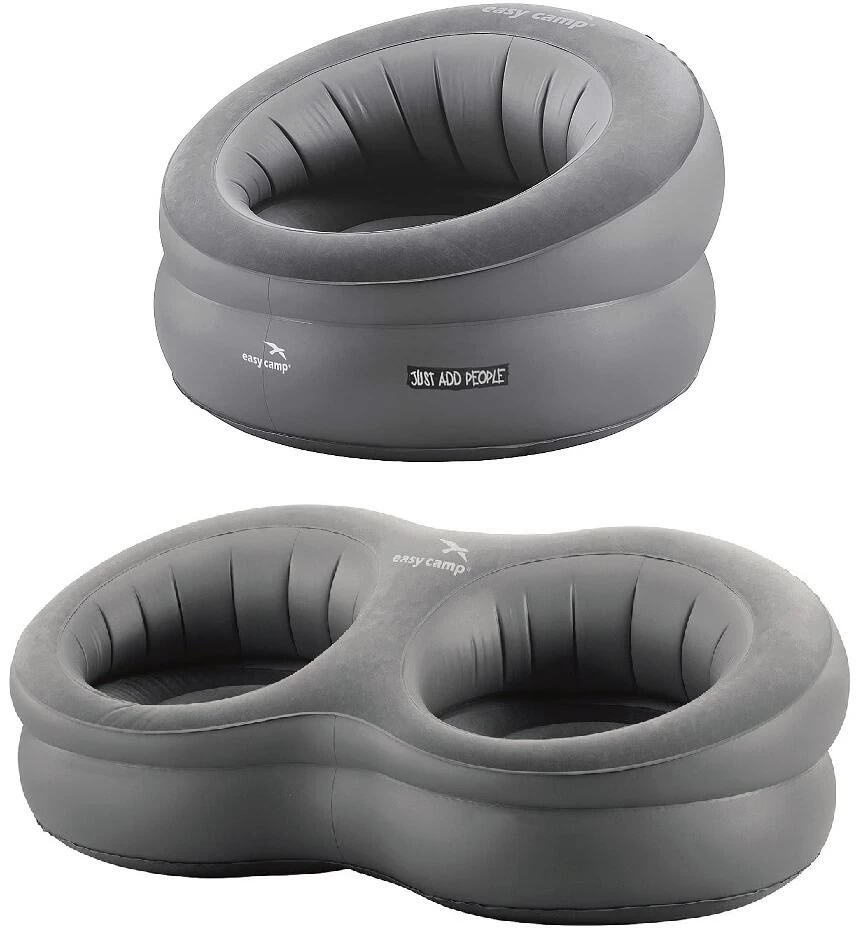 Easy Camp Movie Seat Aufblasbare Sessel, Grau 1 Easy Camp Movie Seat Aufblasbare Sessel, Grau