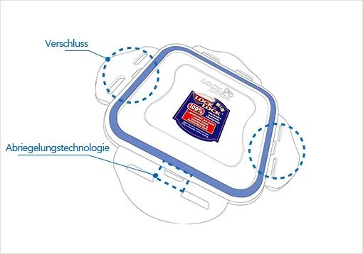 Lock & Lock Lock&Lock Classic Vorratsdose, 870ml, 3er-Set 3 Lock & Lock Lock&Lock Classic Vorratsdose, 870ml, 3er-Set – Bild 3