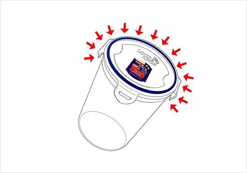 Lock & Lock Lock&Lock Classic Vorratsdose, 870ml, 3er-Set 4 Lock & Lock Lock&Lock Classic Vorratsdose, 870ml, 3er-Set – Bild 4