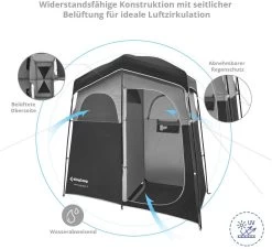 KingCamp Marasusa II Multifunktionszelt, 2-Personen, 213x106x210cm -Campingausrüstung Geschäft 6440 2