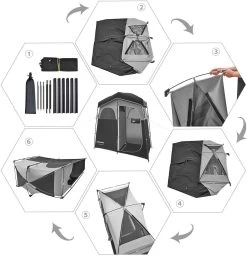 KingCamp Marasusa II Multifunktionszelt, 2-Personen, 213x106x210cm -Campingausrüstung Geschäft 6440 6