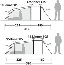 Robens Voyager Versa Tunnelzelt, Grün 25 Robens Voyager Versa Tunnelzelt, Grün -Campingausrüstung Geschäft 6481 12