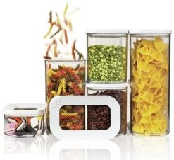 Mepal Modula Vorratsdosen-Set, 5-teilig, Weiß