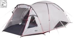High Peak Alfena 3.0 Kuppelzelt, 3-Personen, 410x240cm, Hellgrau
