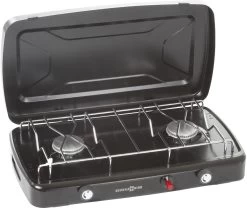 Brunner Phoenix Gaskocher, 2-flammig, 50mbar, Ohne Zündsicherung