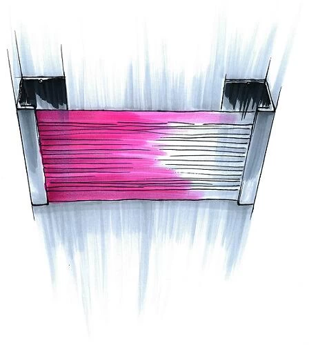 KiiPER BOXX Mit Netz 40x25x10 Cm, Schwarz-kariert 3 KiiPER BOXX Mit Netz 40x25x10 Cm, Schwarz-kariert – Bild 3