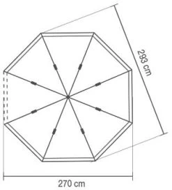 Coleman OctaGo Zelt, 3-Personen, 270x293cm, Blau 5 Coleman OctaGo Zelt, 3-Personen, 270x293cm, Blau -Campingausrüstung Geschäft 70568 2