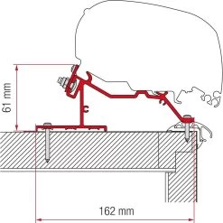 Fiamma F65/F80 Adapter Caravan Roof