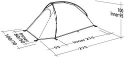 Robens Elk River 1 Tunnelzelt, 1-Person, 275x100cm, Khaki -Campingausrüstung Geschäft 72497 0 10