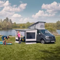 Thule Rain Blocker G2 Komplett-Set Minivan (Typ 4200/4900/5102), Auszug 200cm, 180-199cm (XS)