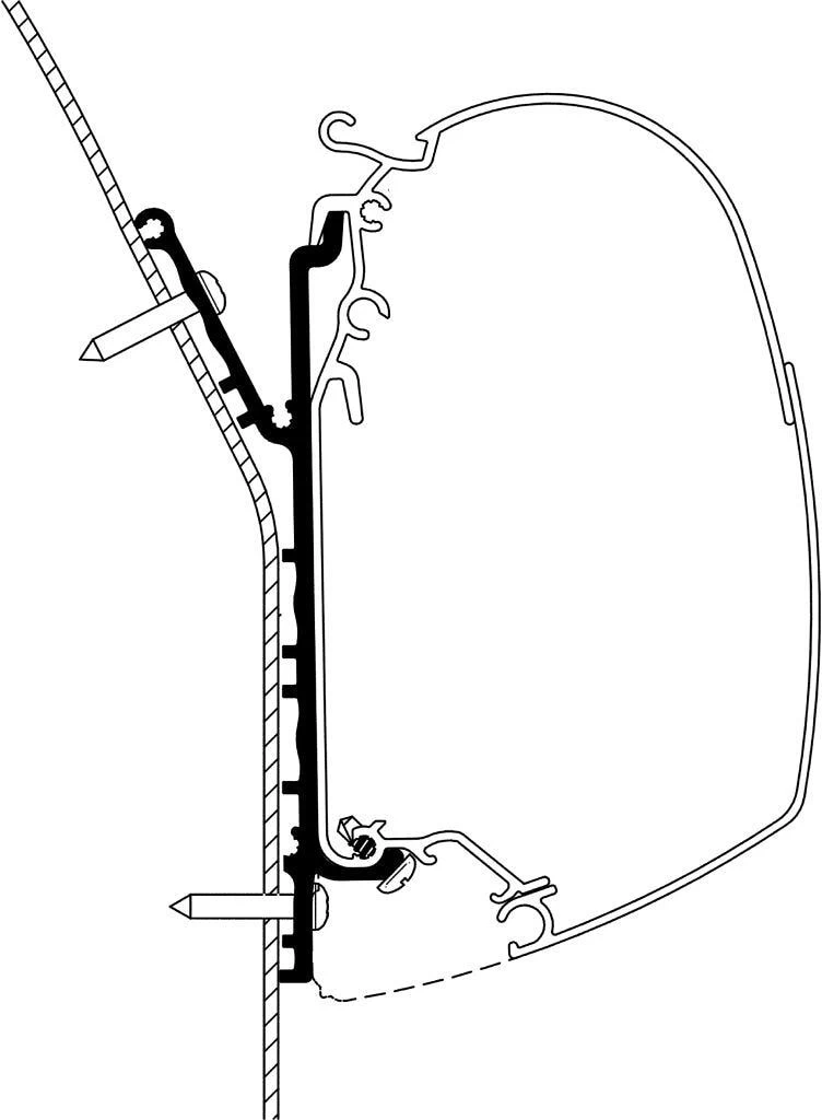 Thule Omnistor 5200 Adapter Für Knaus Deseo 2019 1 Thule Omnistor 5200 Adapter Für Knaus Deseo 2019